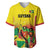 Custom Guyana Football Baseball Jersey Golden Jaguars Spirit - Yellow - Wonder Print Shop
