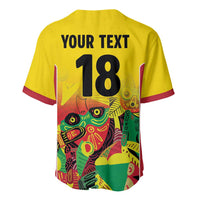 Custom Guyana Football Baseball Jersey Golden Jaguars Spirit - Yellow - Wonder Print Shop