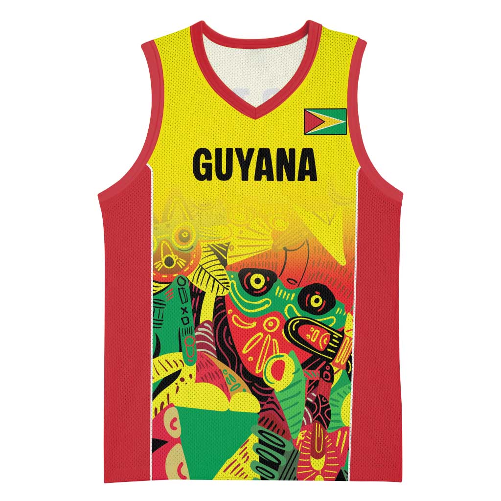 Custom Guyana Football Basketball Jersey Golden Jaguars Spirit - Yellow - Wonder Print Shop
