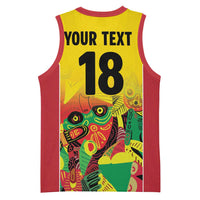 Custom Guyana Football Basketball Jersey Golden Jaguars Spirit - Yellow - Wonder Print Shop