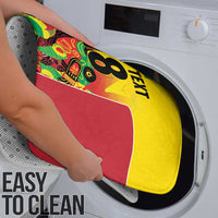 Custom Guyana Football Bathroom Set Golden Jaguars Spirit - Yellow - Wonder Print Shop