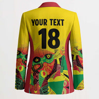 Custom Guyana Football Blazer Golden Jaguars Spirit - Yellow - Wonder Print Shop