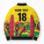Custom Guyana Football Bomber Puffer Jacket Golden Jaguars Spirit - Yellow - Wonder Print Shop