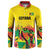Custom Guyana Football Button Sweatshirt Golden Jaguars Spirit - Yellow - Wonder Print Shop