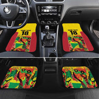 Custom Guyana Football Car Mats Golden Jaguars Spirit - Yellow - Wonder Print Shop
