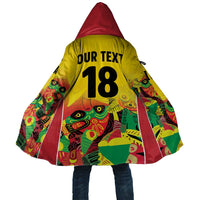 Custom Guyana Football Cloak Golden Jaguars Spirit - Yellow - Wonder Print Shop