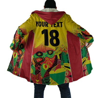 Custom Guyana Football Cloak Golden Jaguars Spirit - Yellow - Wonder Print Shop