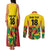 Custom Guyana Football Couples Matching Tank Maxi Dress and Long Sleeve Button Shirt Golden Jaguars Spirit - Yellow - Wonder Print Shop