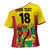 Custom Guyana Football Cross Shoulder Shirt Golden Jaguars Spirit - Yellow - Wonder Print Shop