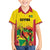 Custom Guyana Football Family Matching Long Sleeve Bodycon Dress and Hawaiian Shirt Golden Jaguars Spirit - Yellow - Wonder Print Shop
