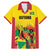 Custom Guyana Football Family Matching Mermaid Dress and Hawaiian Shirt Golden Jaguars Spirit - Yellow - Wonder Print Shop