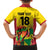Custom Guyana Football Family Matching Off The Shoulder Long Sleeve Dress and Hawaiian Shirt Golden Jaguars Spirit - Yellow - Wonder Print Shop