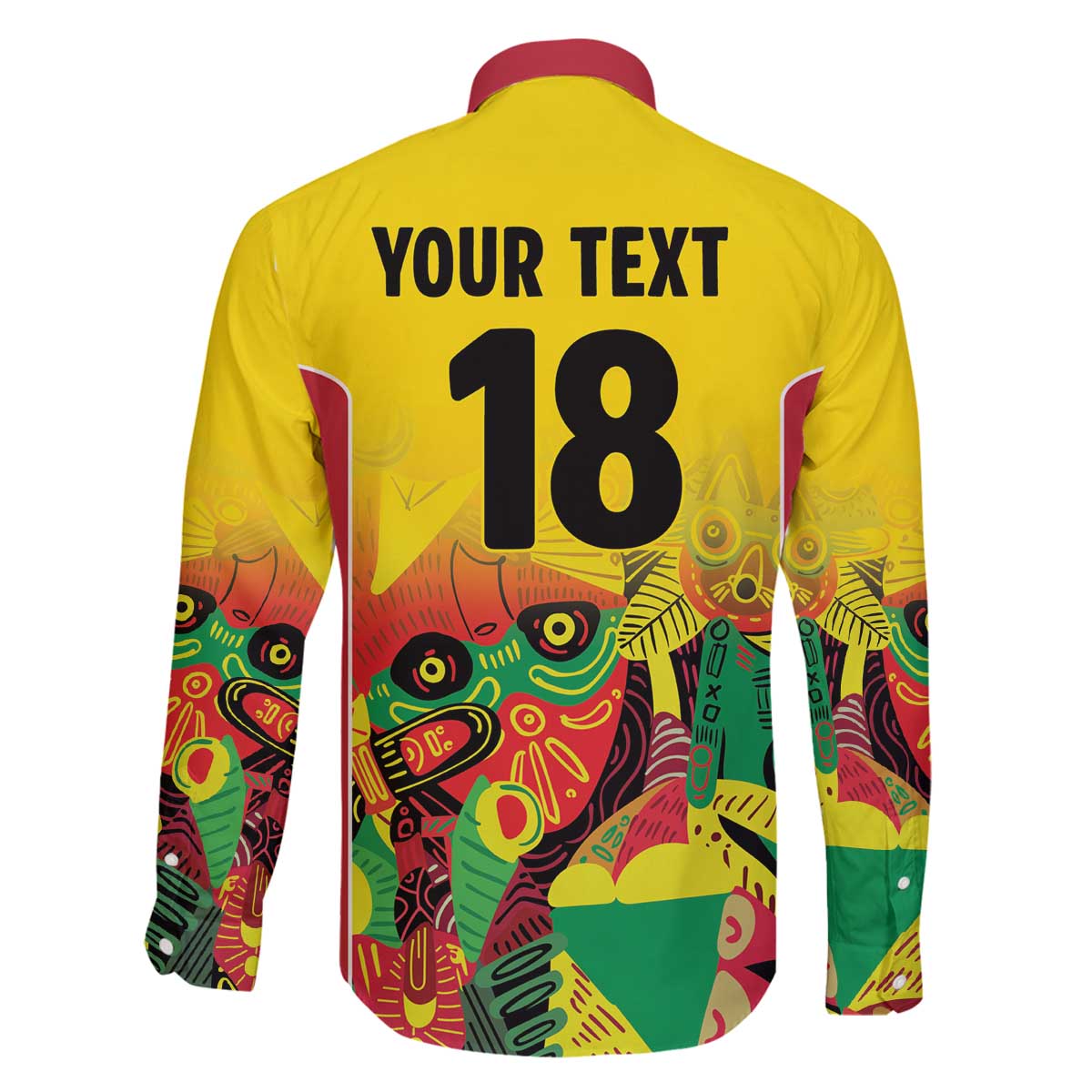 Custom Guyana Football Family Matching Off The Shoulder Long Sleeve Dress and Hawaiian Shirt Golden Jaguars Spirit - Yellow - Wonder Print Shop