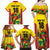 Custom Guyana Football Family Matching Off Shoulder Maxi Dress and Hawaiian Shirt Golden Jaguars Spirit - Yellow - Wonder Print Shop