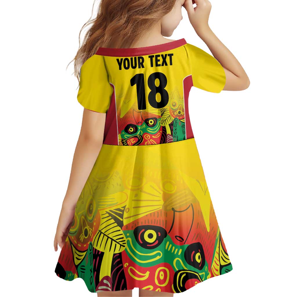 Custom Guyana Football Family Matching Puletasi and Hawaiian Shirt Golden Jaguars Spirit - Yellow - Wonder Print Shop