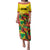 Custom Guyana Football Family Matching Puletasi and Hawaiian Shirt Golden Jaguars Spirit - Yellow - Wonder Print Shop