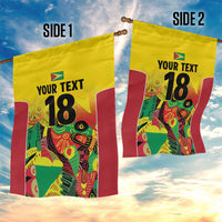 Custom Guyana Football Garden Flag Golden Jaguars Spirit - Yellow - Wonder Print Shop