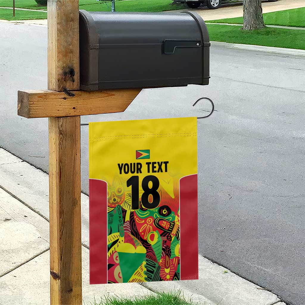 Custom Guyana Football Garden Flag Golden Jaguars Spirit - Yellow - Wonder Print Shop