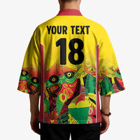 Custom Guyana Football Kimono Golden Jaguars Spirit - Yellow - Wonder Print Shop
