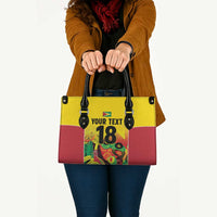 Custom Guyana Football Leather Bag Golden Jaguars Spirit - Yellow - Wonder Print Shop