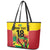 Custom Guyana Football Leather Tote Bag Golden Jaguars Spirit - Yellow - Wonder Print Shop
