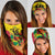 Custom Guyana Football Neck Gaiter Golden Jaguars Spirit - Yellow - Wonder Print Shop