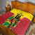 Custom Guyana Football Quilt Golden Jaguars Spirit - Yellow - Wonder Print Shop