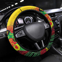 Guyana Football Steering Wheel Cover Golden Jaguars Spirit - Yellow - Wonder Print Shop
