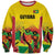 Custom Guyana Football Sweatshirt Golden Jaguars Spirit - Yellow - Wonder Print Shop