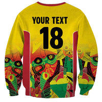 Custom Guyana Football Sweatshirt Golden Jaguars Spirit - Yellow - Wonder Print Shop