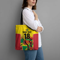 Custom Guyana Football Tote Bag Golden Jaguars Spirit - Yellow - Wonder Print Shop