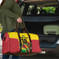 Custom Guyana Football Travel Bag Golden Jaguars Spirit - Yellow - Wonder Print Shop