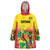 Custom Guyana Football Wearable Blanket Hoodie Golden Jaguars Spirit - Yellow - Wonder Print Shop