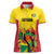 Custom Guyana Football Women Polo Shirt Golden Jaguars Spirit - Yellow - Wonder Print Shop