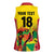 Custom Guyana Football Women Sleeveless Polo Shirt Golden Jaguars Spirit - Yellow - Wonder Print Shop