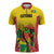 Custom Guyana Football Zipper Polo Shirt Golden Jaguars Spirit - Yellow - Wonder Print Shop