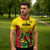 Custom Guyana Football Zipper Polo Shirt Golden Jaguars Spirit - Yellow - Wonder Print Shop