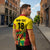 Custom Guyana Football Zipper Polo Shirt Golden Jaguars Spirit - Yellow - Wonder Print Shop