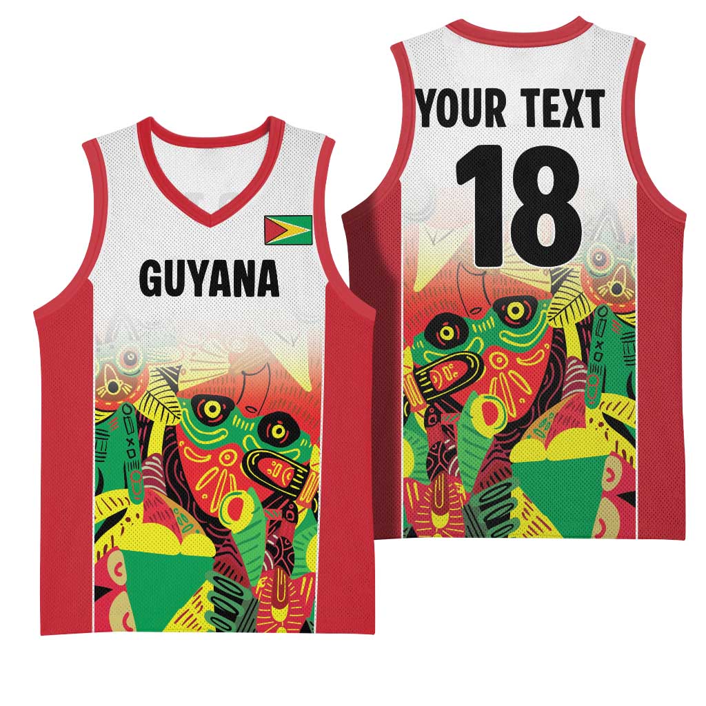 Custom Guyana Football Basketball Jersey Golden Jaguars Spirit - White - Wonder Print Shop