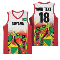 Custom Guyana Football Basketball Jersey Golden Jaguars Spirit - White - Wonder Print Shop