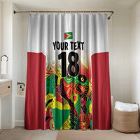 Custom Guyana Football Bathroom Set Golden Jaguars Spirit - White - Wonder Print Shop
