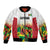 Custom Guyana Football Bomber Jacket Golden Jaguars Spirit - White - Wonder Print Shop