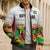 Custom Guyana Football Bomber Puffer Jacket Golden Jaguars Spirit - White - Wonder Print Shop