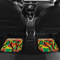 Custom Guyana Football Car Mats Golden Jaguars Spirit - White - Wonder Print Shop