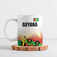 Custom Guyana Football Ceramic Mug Golden Jaguars Spirit - White - Wonder Print Shop