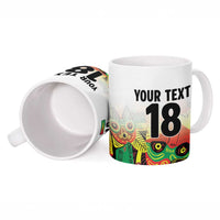 Custom Guyana Football Ceramic Mug Golden Jaguars Spirit - White - Wonder Print Shop