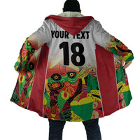 Custom Guyana Football Cloak Golden Jaguars Spirit - White - Wonder Print Shop