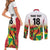 Custom Guyana Football Couples Matching Short Sleeve Bodycon Dress and Long Sleeve Button Shirt Golden Jaguars Spirit - White - Wonder Print Shop
