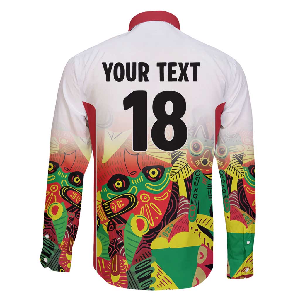 Custom Guyana Football Family Matching Mermaid Dress and Hawaiian Shirt Golden Jaguars Spirit - White - Wonder Print Shop