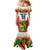 Custom Guyana Football Family Matching Mermaid Dress and Hawaiian Shirt Golden Jaguars Spirit - White - Wonder Print Shop